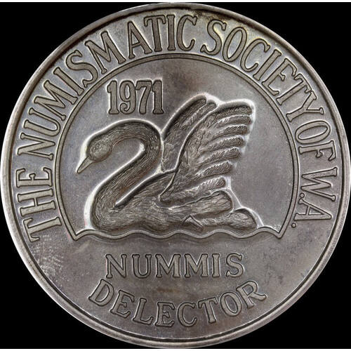 1972 Silver Medallion Numismatic Society of WA C# 1972/9 Choice Uncirculated