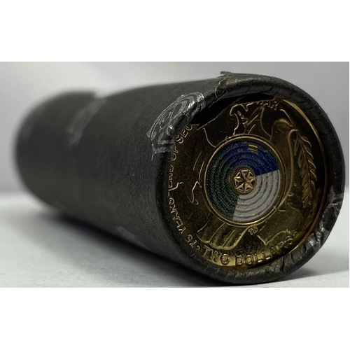 2020 Coloured $2 Cotton & Co Roll of 25 Coins 75 Years End of Second World War 