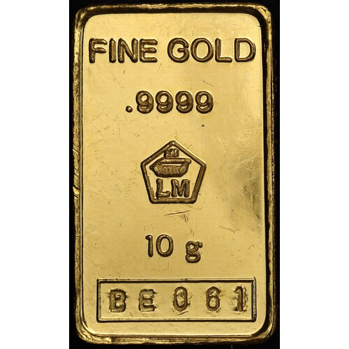 Logam Mulia (Indonesia) Fine Gold 10 Gram Minted Ingot