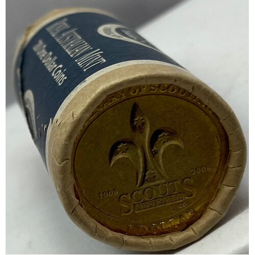 2008 One Dollar Coin Mint Roll Boy Scouts (Tails/Tails)