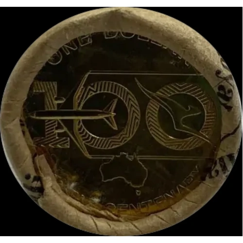 2020 1 Dollar Mint Roll Qantas Centenary (Tails/Tails)