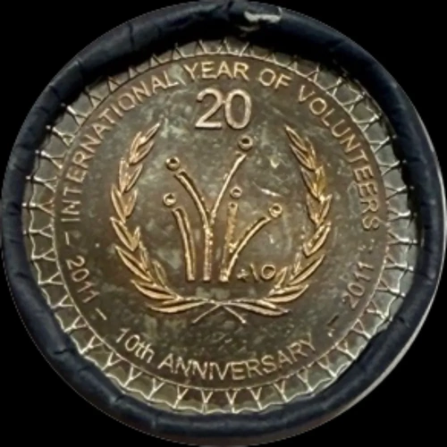 2011 Australian 20 Cent Mint Roll International Year of Volunteers