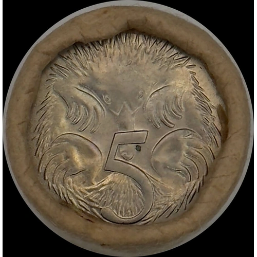 1980 5 Cent Coin Mint Roll Heads/Tails