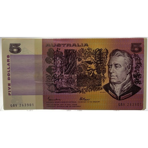 1985 $5 Note Bundle Gothic Side Johnston/Fraser R209b Uncirculated