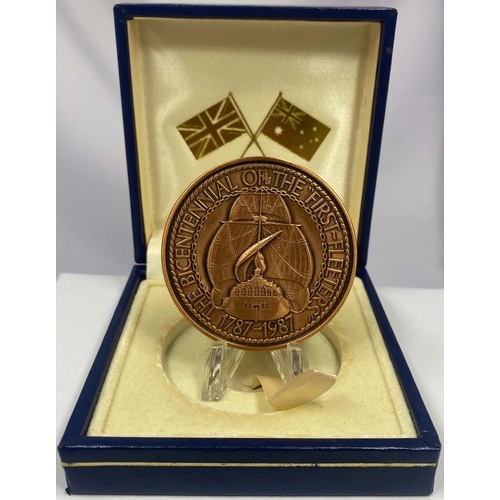 1987 Bronze Medal Bicentennial of 1st Fleet Departure