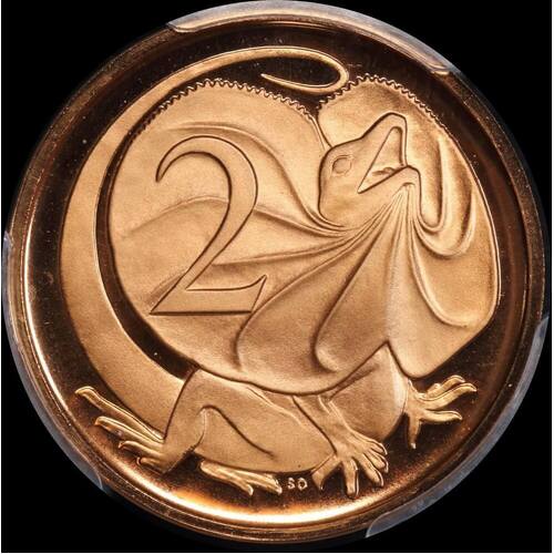 Australia 1966 Proof 2 Cents PCGS PR 68DCAM