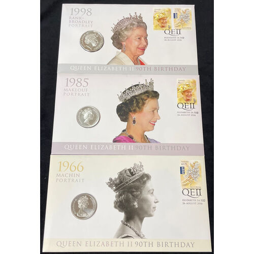 2016 20 / 50 Cent PNC Trio QEII 90th Birthday