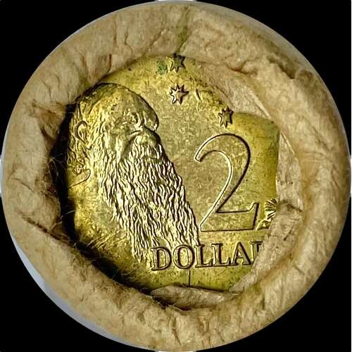 1988 2 Dollar Coin RAM Mint Roll - Tails / Tails