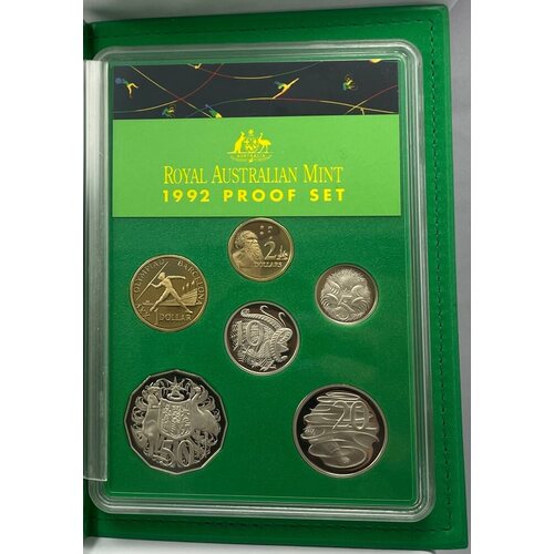 Australia 1992 Proof Coin Set Barcelona Damaged Packaging