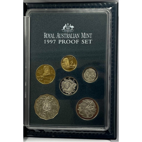 Australia 1997 Proof Coin Set Kingsford Smith Damaged Packaging