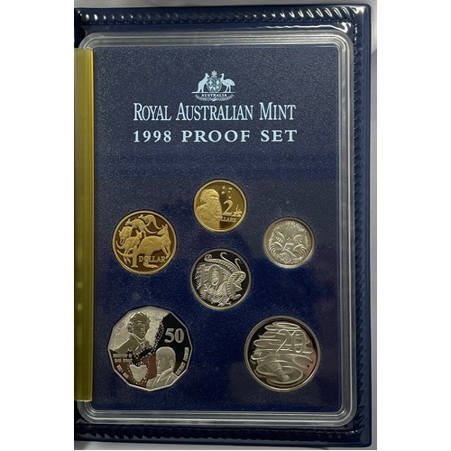 Australia 1998 Proof Coin Set Bass and Flinders Damaged Packaging