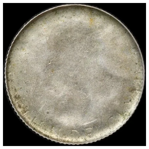 1955-1963 Undated Sixpence Partial Obverse Brockage Error about Unc