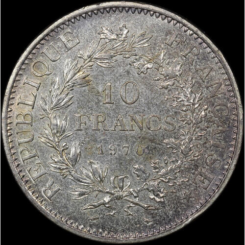 France 1970 Silver 10 Franc KM# 932 Choice Uncirculated