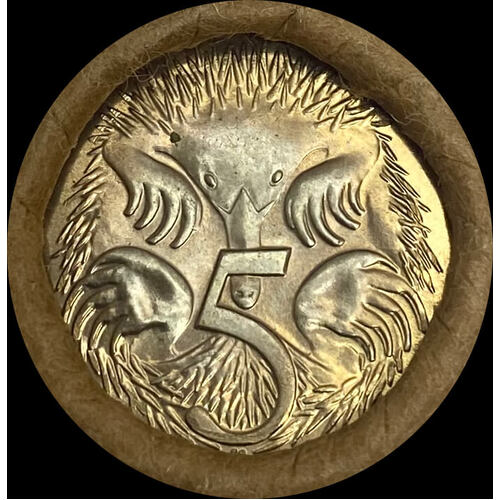 1974 5 Cent Coin Mint Roll Heads / Tails