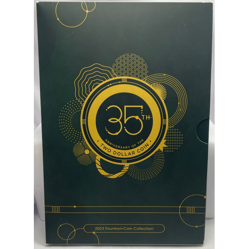 2023 2 Dollar Coin Set in Folder 35th Anniversary