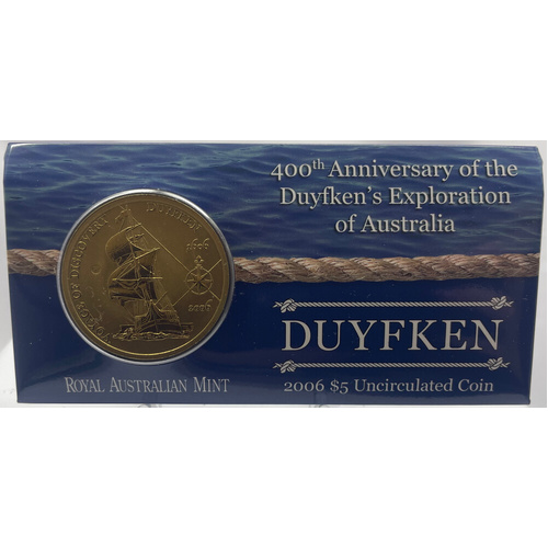 2006 5 Dollar Uncirculated Coin - Duyfken