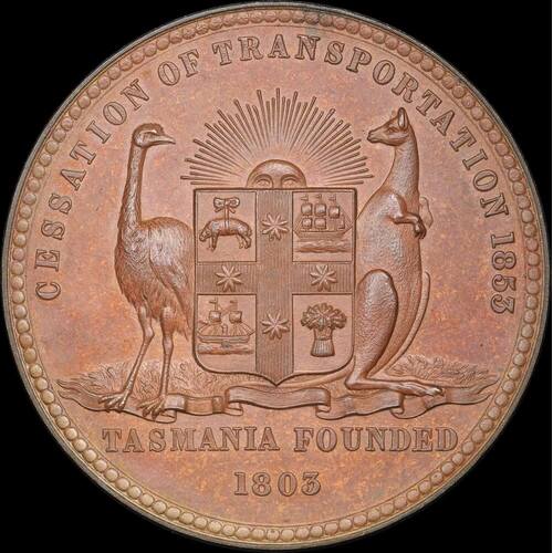 1853 Bronze Medal Cessation of Transportation to Tasmania
