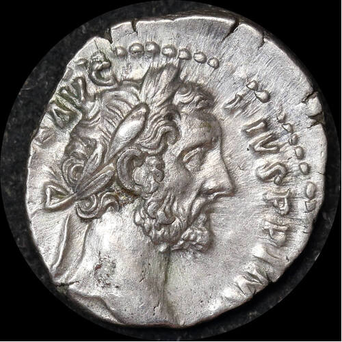 Ancient Rome (Imperial) 155-156 CE Antoninus Pius Silver Denarius Annona RIC III 249 good VF