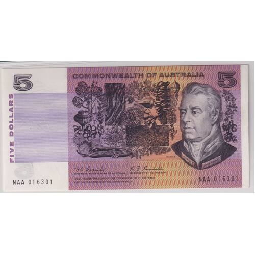 1967 $5 Note NAA First Prefix Coombs/Randall R202F PMG Gem Unc 65 EPQ