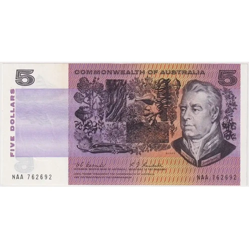 1967 $5 Note NAA First Prefix Coombs/Randall R202F Uncirculated