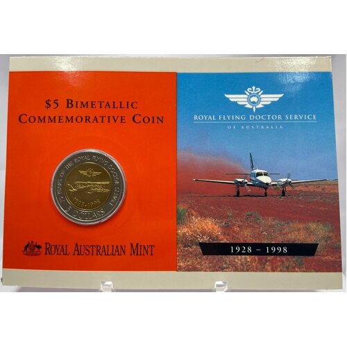 1998 Five Dollar Uncirculated Royal Flying Doctor Service