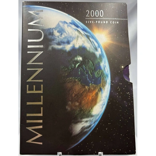 United Kingdom 2000 5 Pounds Brilliant Uncirculated Coin - The Millennium Crown
