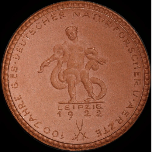 Germany (Leipzig) 1922 Porcelain Medallion Fritz Kohl Uncirculated
