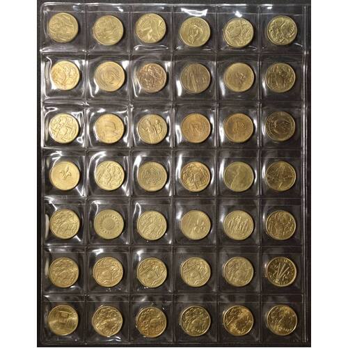 1984-2023 $1 Comprehensive Collection of 54 Uncirculated Coins