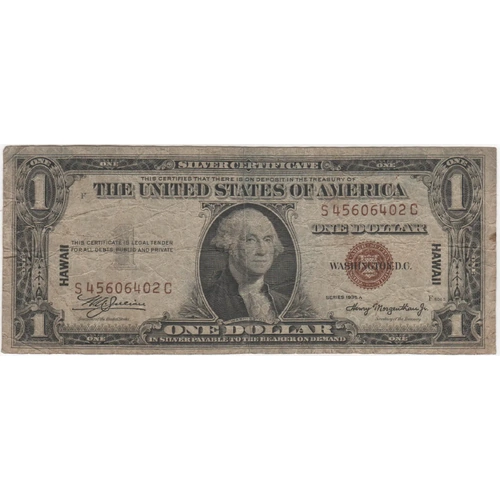 United States 1942 $1 Hawaii Emergency Currency P#36 Very Good