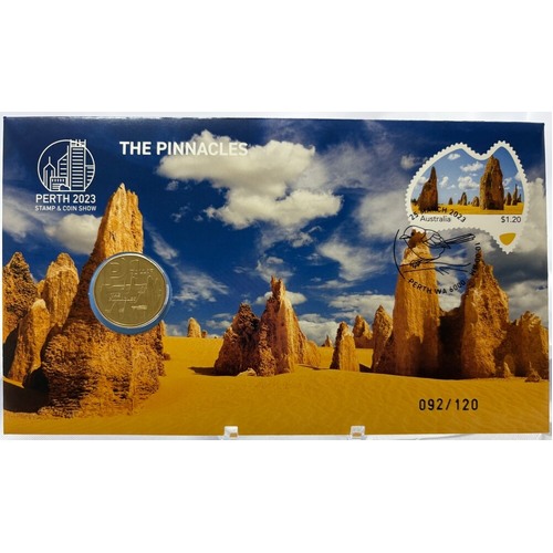 2023 $1 PNC Perth Stamp & Coin Show The Pinnacles