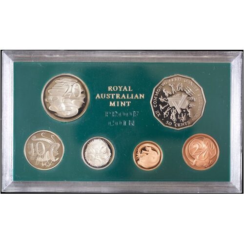 Australia 1982 Proof Coin Set Brisbane Commonwealth Games Damaged Packaging