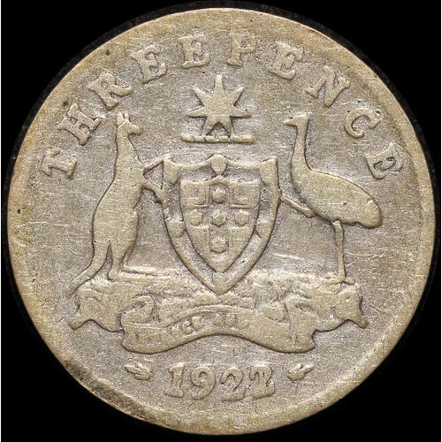 1922/21 Overdate Threepence Good