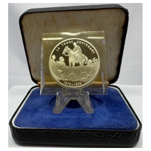 1975 Silver Proof Medal La Trobe Centenary