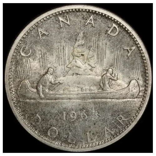 Canada 1965 Silver 1 Dollar KM#54 Uncirculated