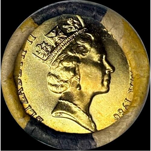 1986 One Dollar RBA Mint Roll Year of Peace Heads / Heads