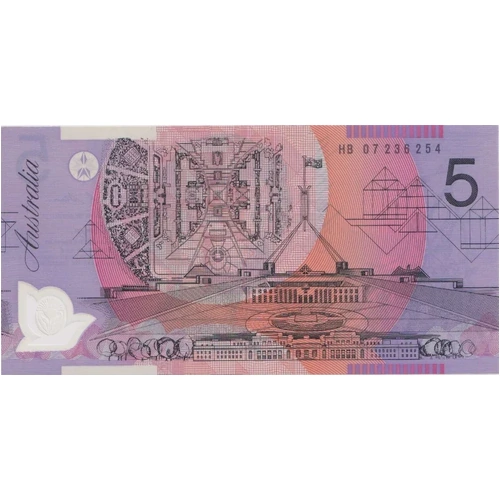 2007 $5 Note Macfarlane/Henry HB07 Last Prefix R221aL Uncirculated