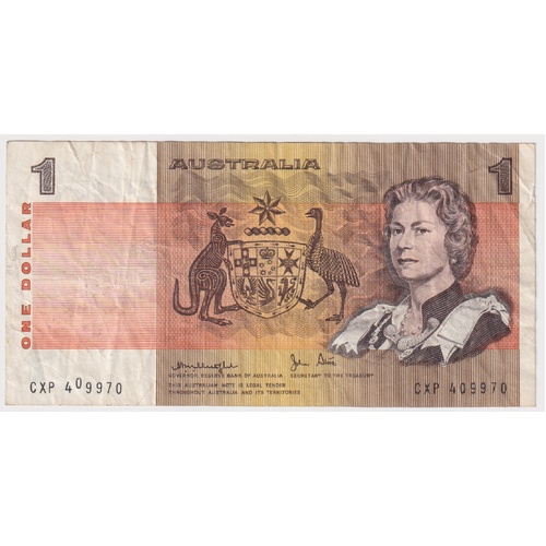 1979 $1 Note Knight/Stone R77 Misaligned Serial Number Very Fine