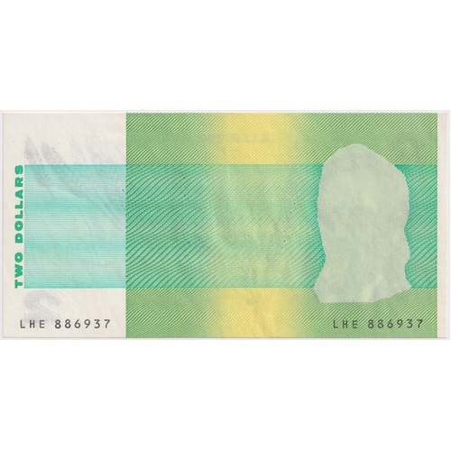 1983 $2 Note Johnston/Stone Missing Intaglio Print Error R88 Uncirculated