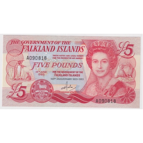 Falkland Islands 5 Pound 1983 P# 15 Uncirculated