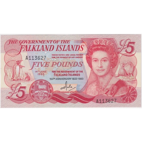 Falkland Islands 5 Pound 1983 P#12 Uncirculated