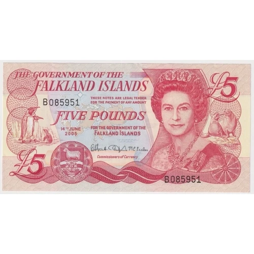 Falkland Islands 2005 5 Pound P#17 Uncirculated