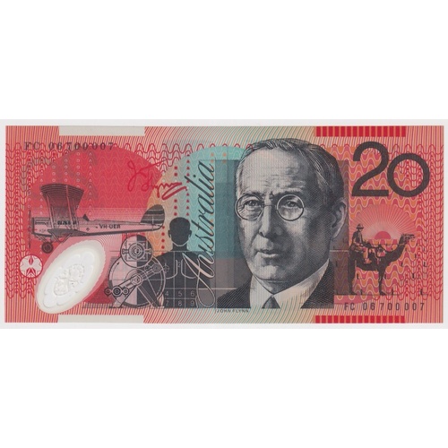 2006 $20 Note MacFarlane/Henry R420d Uncirculated Radar Serial FC 06 700007