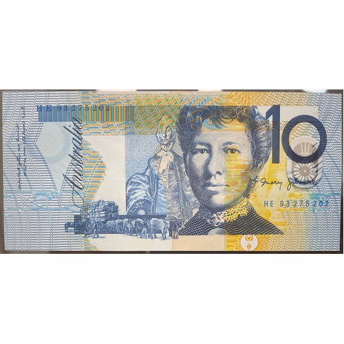 1993 $10 Error Note Upside Down & Registration Shift Fraser/Evans R316a GEF