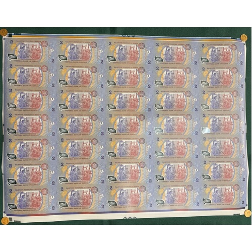 Samoa 1990 2 Tala Uncut Sheet of 35 Notes  Uncirculated