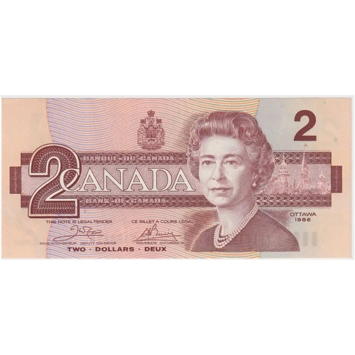 Canada 1986 2 Dollar P#94a Crow/Bouey Uncirculated