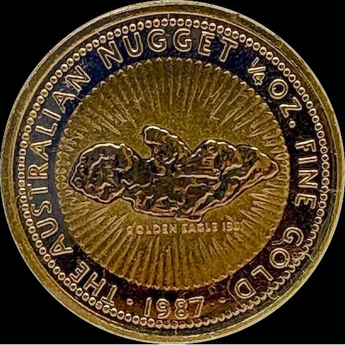 1987 Gold 1/4oz Uncirculated Coin Australian Nugget Series