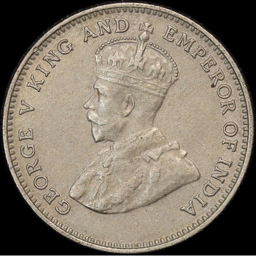 Hong Kong 1935 10 Cents KM#19 Uncirculated