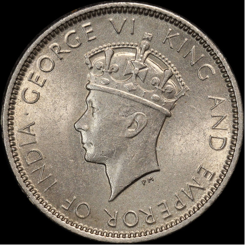 Hong Kong 1937 10 Cents KM#21 Uncirculated