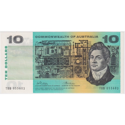 1972 $10 Note Commonwealth of Australia Phillips/Wheeler TBB Last Prefix R304L Uncirculated
