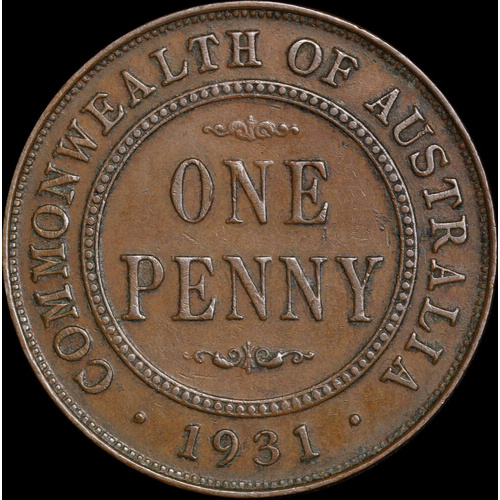 1931 Penny Indian Obverse Standard Reverse good VF